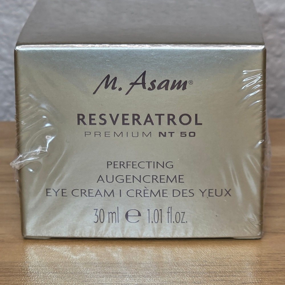 M. Asam Resveratrol Premium NT50 Perfecting Eye Cream 1 fl oz 30 ml New Sealed
